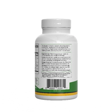 Supplement bottle with label on a white background