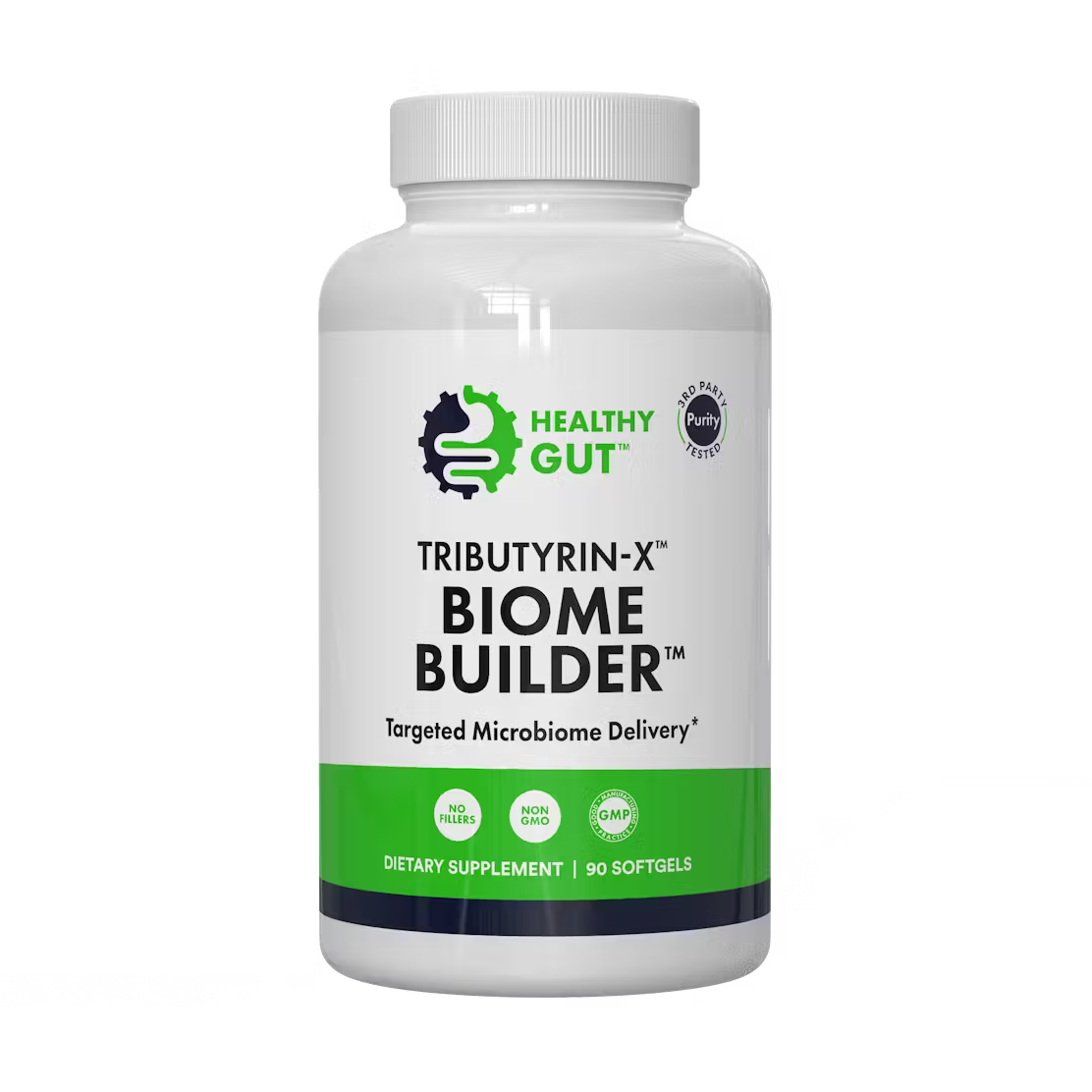 HEALTHY GUT TRIBUTYRIN-X™ BIOME BUILDER™ Targeted Butyrate Delivery™ DIETARY SUPPLEMENT 90 SOFTGELS