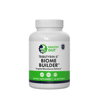 Healthy Gut TRIBUTYRIN-X BIOME BUILDER supplement bottle — Targeted Butyrate Delivery, DIETARY SUPPLEMENT 30 SOFTGELS
